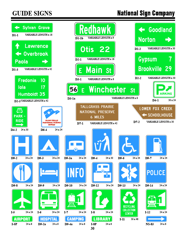 Guide Signs