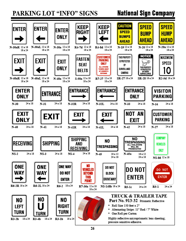 Parking Lot Info